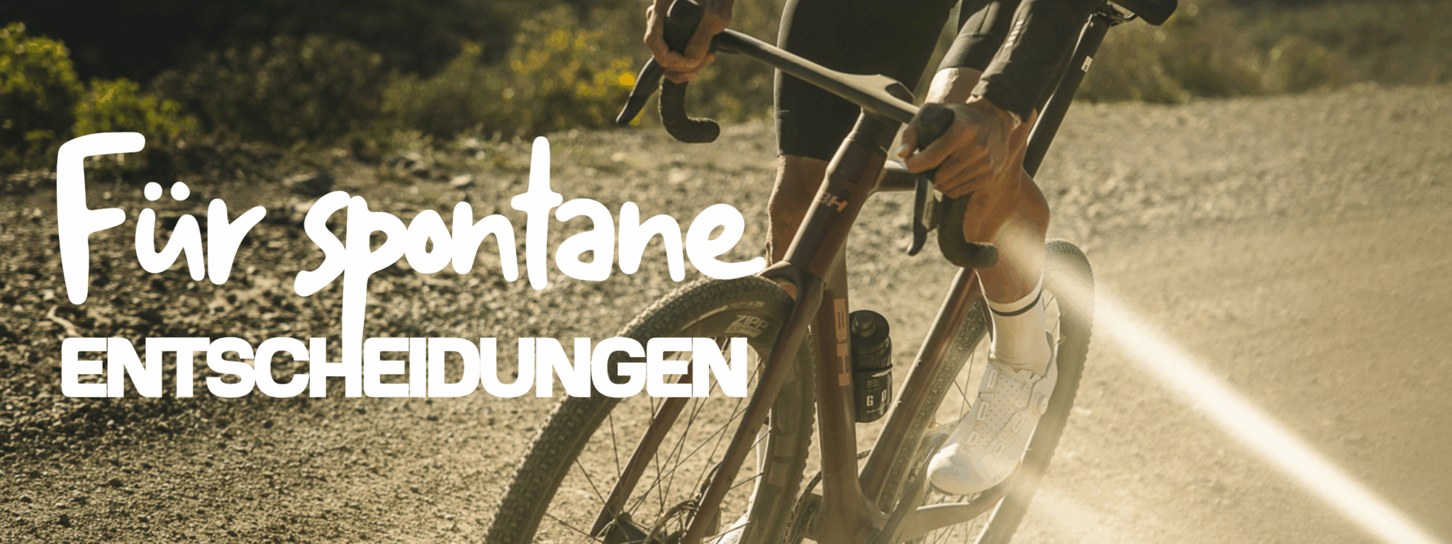 Mit dem reaktionsschnellen GravelX von BH Bikes sind Abenteuer auf unentdeckten Wegen kein Problem mehr.